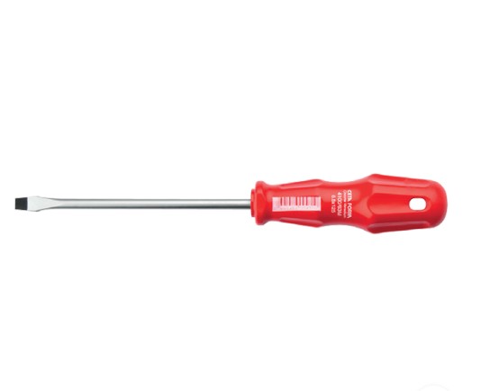 Slotted Screwdriver With Red Handle, 4mm × 150mm, Ceta Form, 4100/44M
