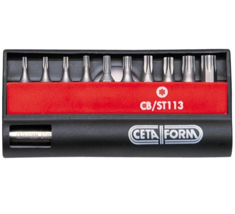 11-Piece Torx Bit Set T7–T40, Ceta Form, CB/ST113