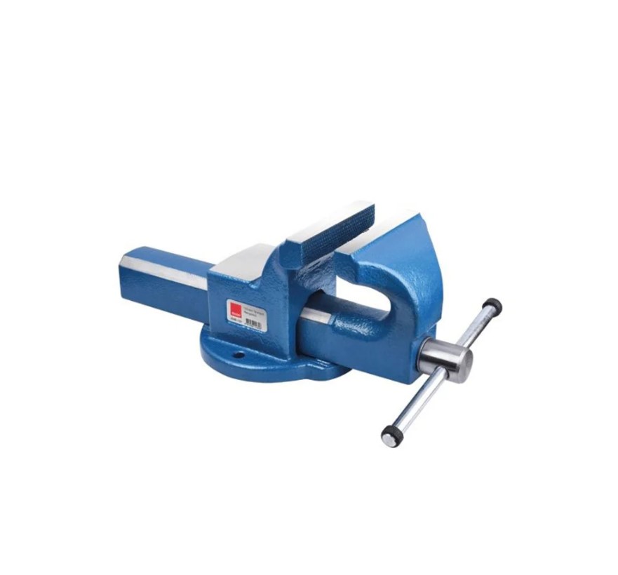 150mm (6") Fixed Blue Steel Bench Vise, H.D, R09B-150