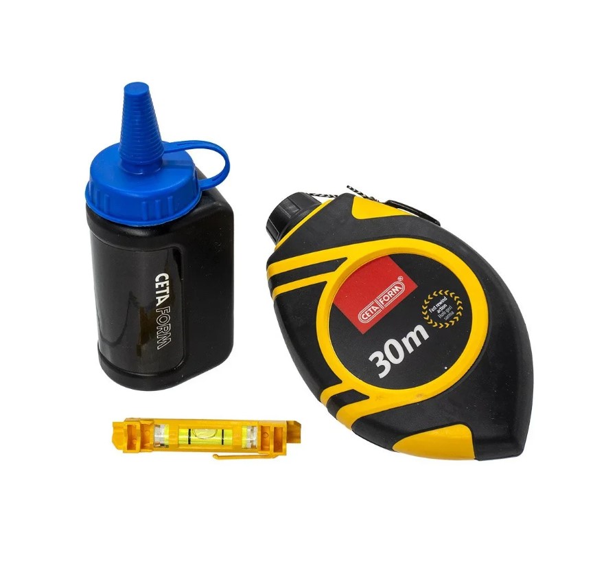 Chalk Line Reel With Powder And String, 30 Meters, P17-B03