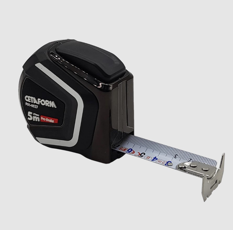 5-Meter Measuring Tape, 27mm Width, Magnetic Black Case, P01-0527