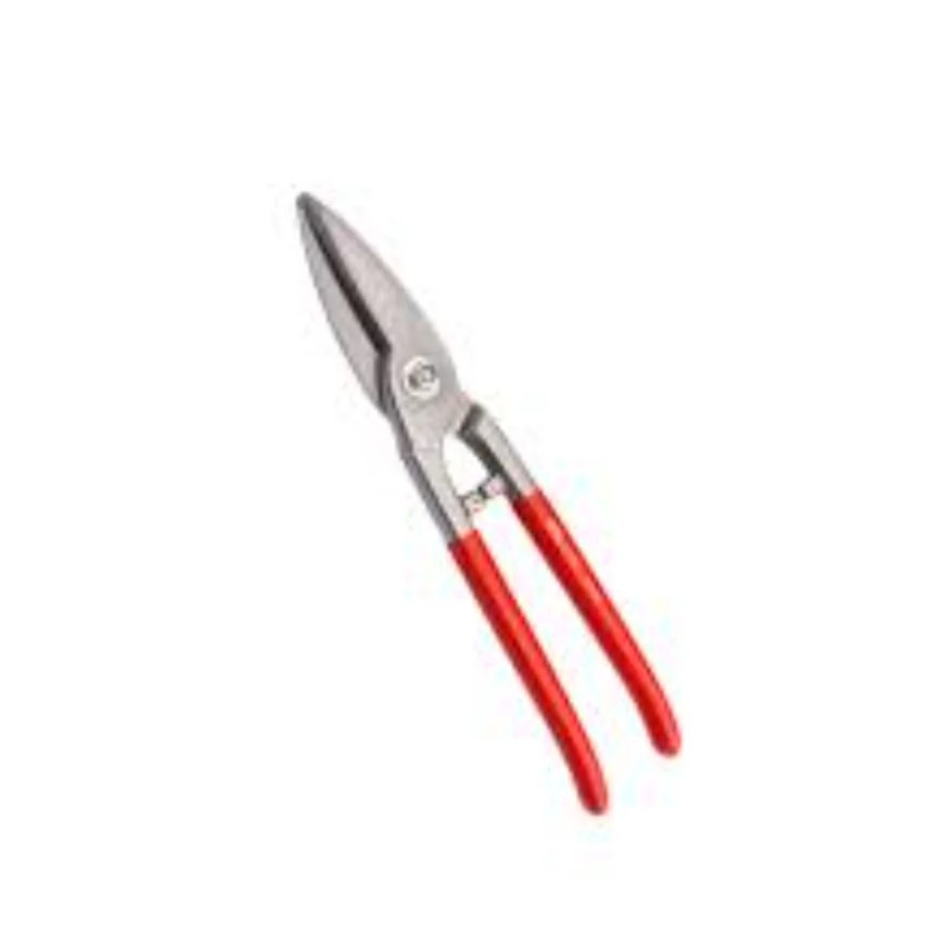 250mm Serrated Tin Snips With Red Insulated Handle, J07-250