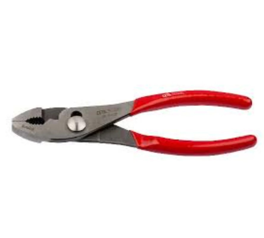 160mm Water Pump Pliers With Red Polished Handle, E05-44-0160
