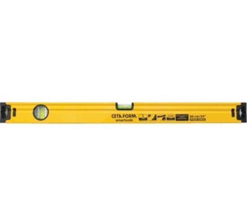 150cm Spirit Level – Ceta Form, Turkish-made, Yellow, Model P22-150