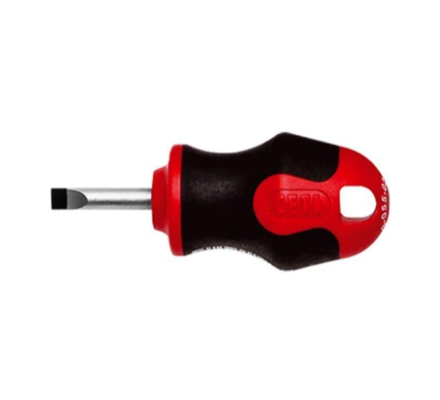 Ceta Form Super Stubby Slotted Screwdriver, 5.5 × 25 Mm, Model F13-055-025