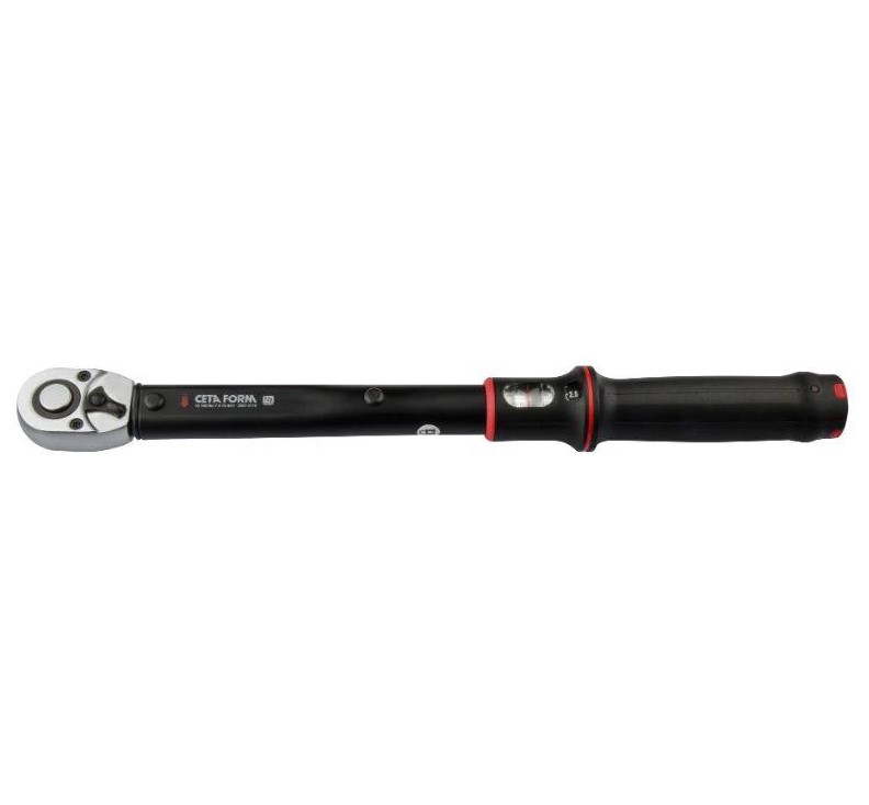 Ceta Form 500 Mm Ratchet Torque Wrench, 1/2", Torque Range 40–200 Nm, Model D02F-2120