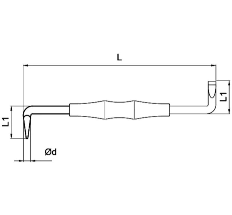 "Ceta Form Z-Handle Slotted Screwdriver 4.0×100 Mm, Z/40"