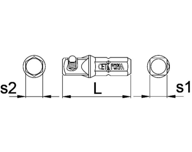 ادبتر 1/4 *1/4 1/4 ×60 mm كيتافورم تركي BT/7010