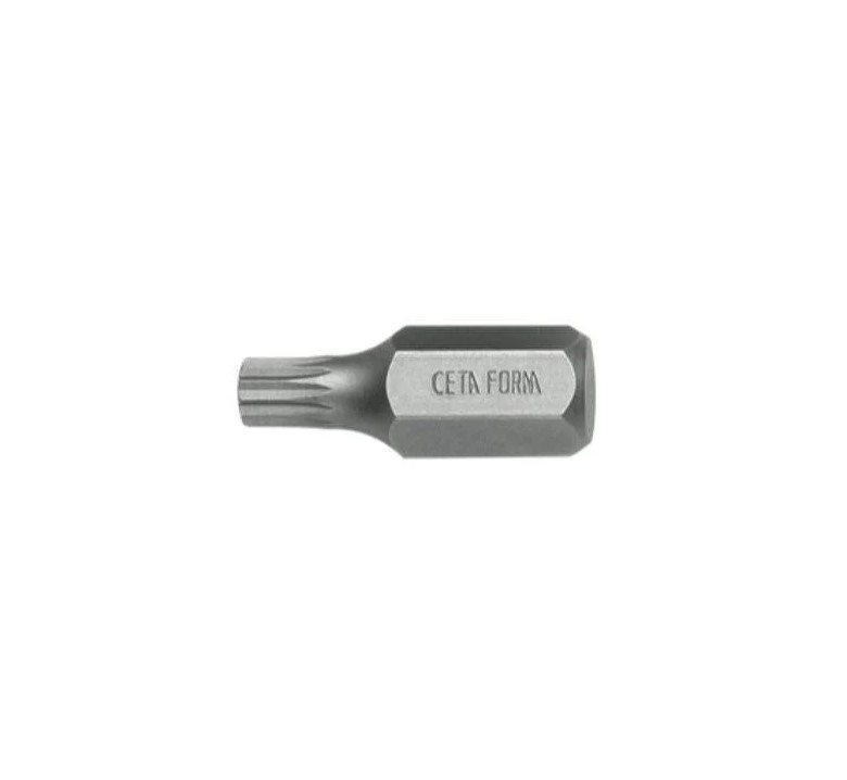 Ceta Form Short Serrated Screwdriver Bit 30mm M10 Size (Model: CB/3010G)