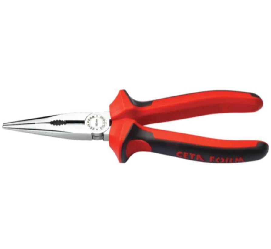 Ceta Form Turkish Straight Long Nose Pliers With Super Handle 200mm (Model: E15-11-0200)