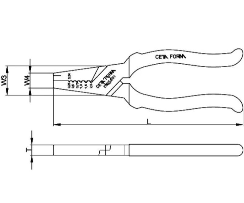 Ceta Form Turkish Electric Terminal Crimping Pliers, 0.5 To 16mm (Model: E69F-ES2)