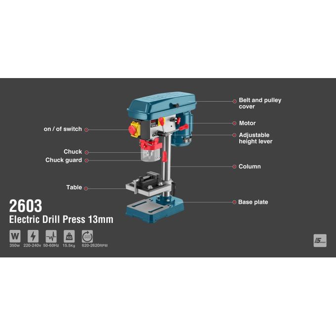 Drill Press Heavy Duty 13 Mm - 450 Watt