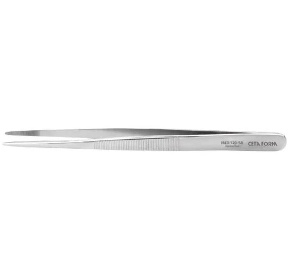 Straight Tweezers, 120 Mm Length, Nickel-Plated Finish – Model H43-120-SA