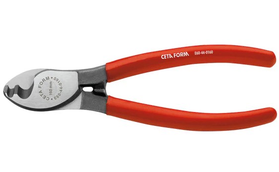 Electric Cable Cutter, PVC Insulated Wire Up To 10 Mm, Polished, 6-inch (160 Mm) – Model E60-44-0160