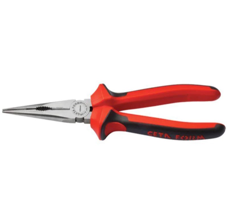 Straight Jaw Long Nose Pliers, Polished, PVC Insulated, 8-inch (200 Mm) – Model E15-44-0200