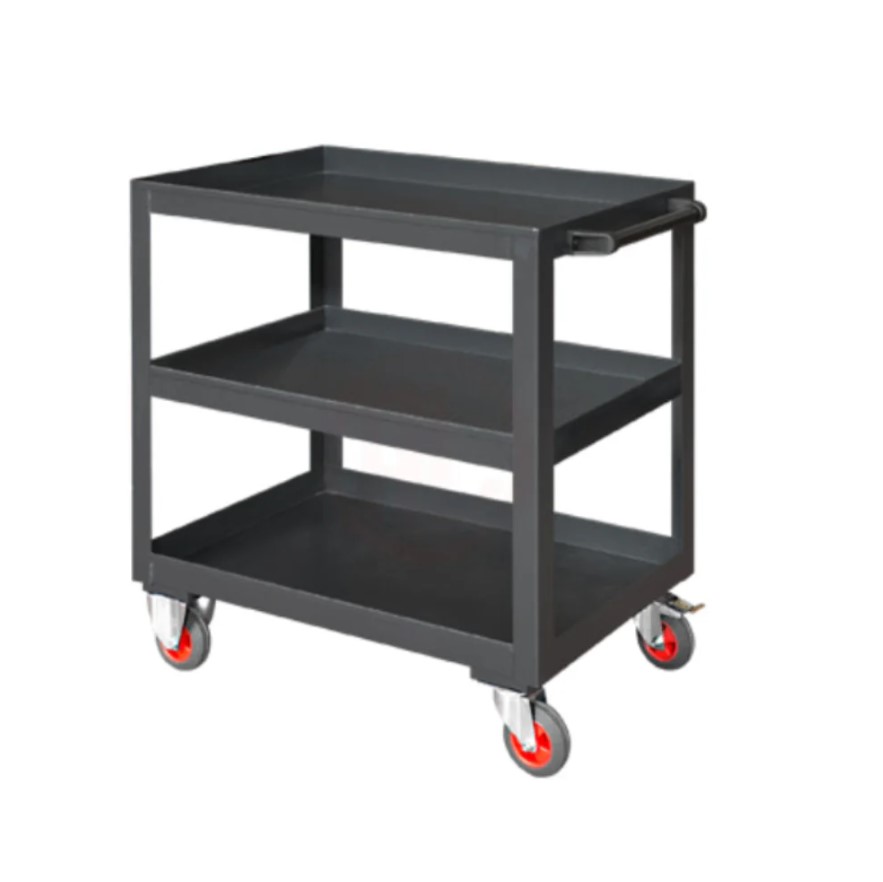 Heavy-Duty Metal Tool Trolley – 3 Open Shelves, Fully Accessible From All Sides,  930×760×460 Mm, Model A03-SD