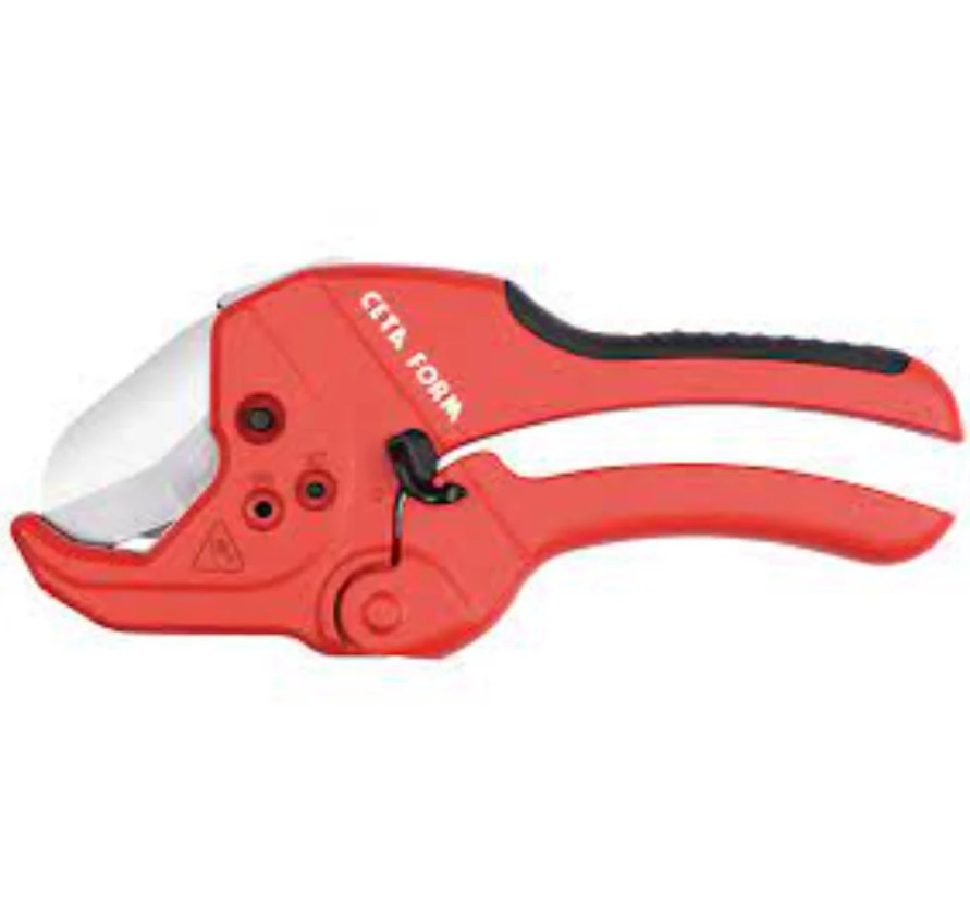 Red Polypropylene Scissors, 42 Mm Cutting Length, 230 Mm Overall Length, Model I21-42-2