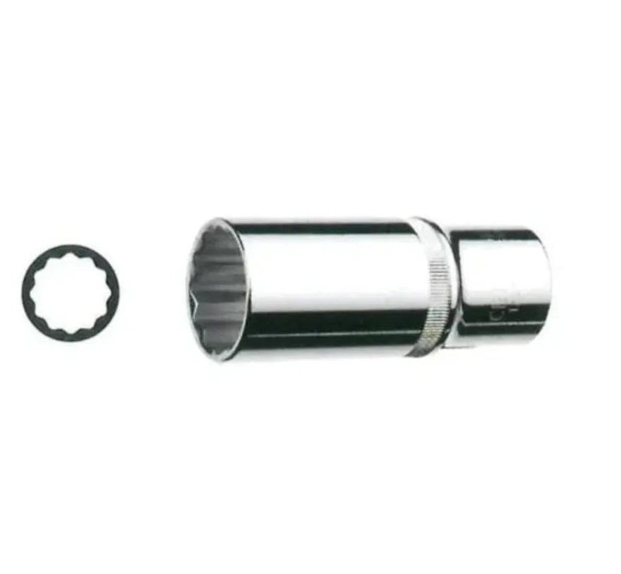 Long Serrated Socket, 13 Mm, 1/4", C04-B13