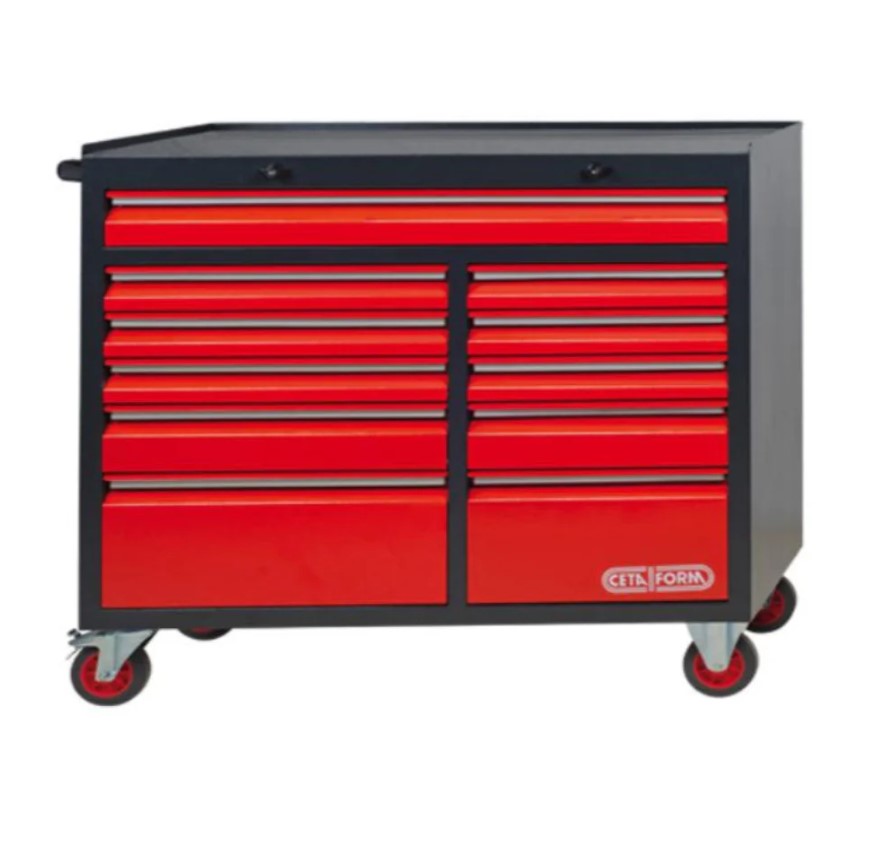 H.D. 11-Drawer Tool Trolley On Wheels With Safety Lock For Each Drawer, A01-11