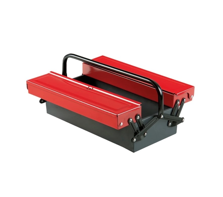 Metal Tool Box, 3 Drawers, 42 Cm, Red × Black, Ceta Form, Turkey, A25-3