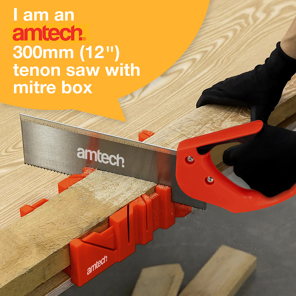 Tenon Saw With Mitre Box 12″ Amtech