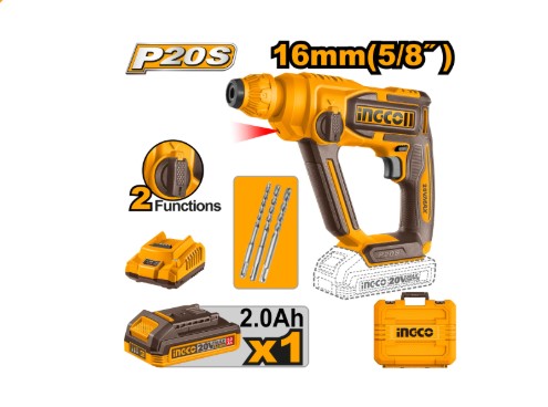 Cordless Rotary Hammer 20V 16mm INGCO