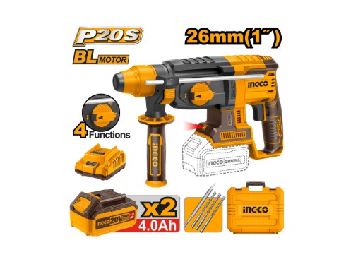 Cordless Rotary Hammer 20V 26mm INGCO