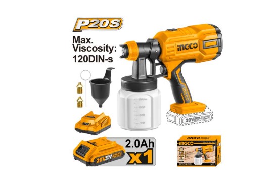 cordless Electric Spray Gun 20 V INGCO