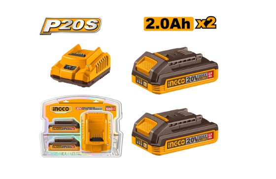 P20S Lithium-Ion Battery And Charger Kit 20 V INGCO