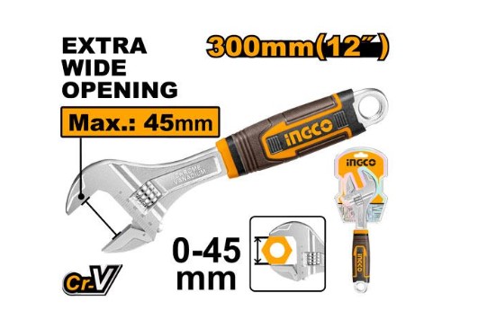 Adjustable Wrench 12" INGCO
