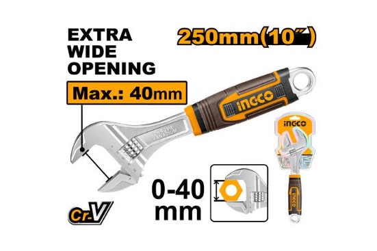 Adjustable Wrench 10" INGCO