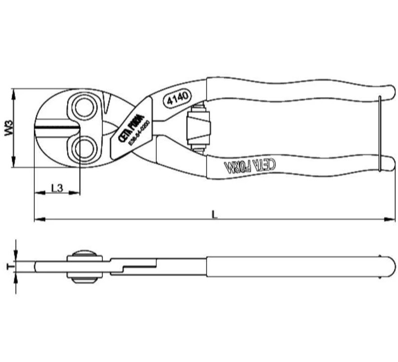 Ceta Form Bolt Cutter, 200mm, Model E38-54-0200     Ask ChatGPT