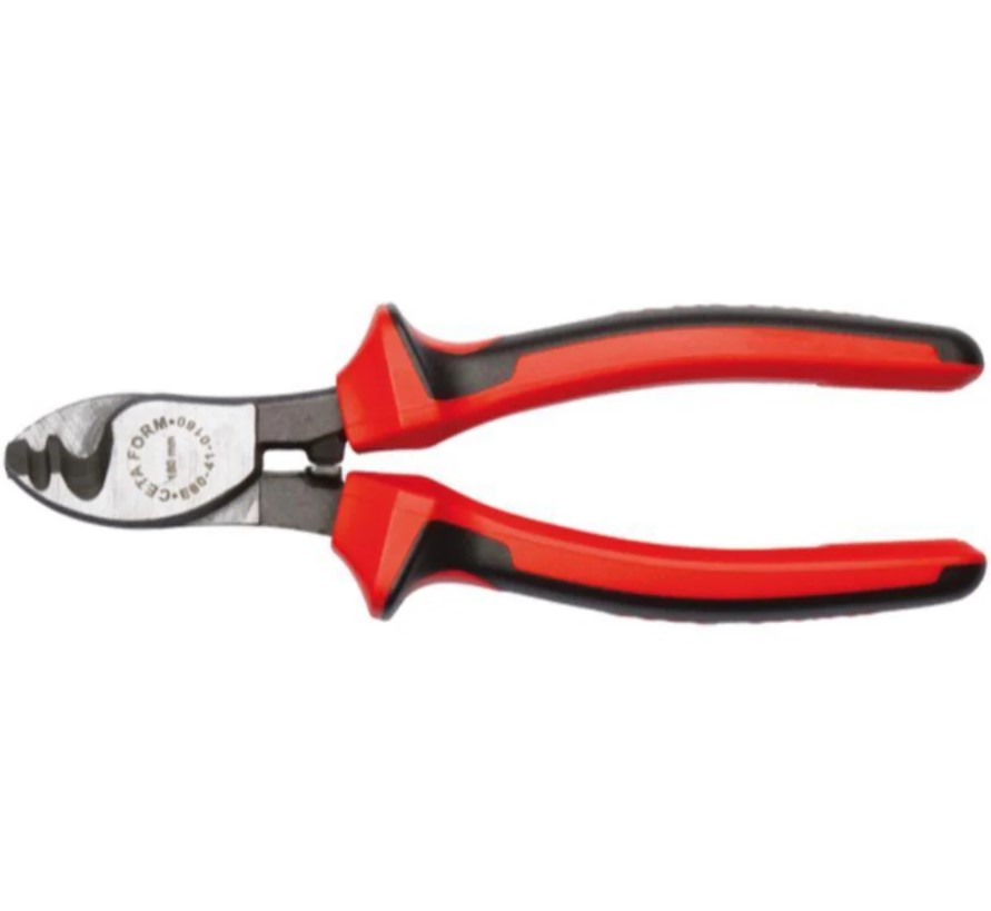 Ceta Form Standard Red Hand Cable Cutter 8", Turkish Made, Model E60-41-0200