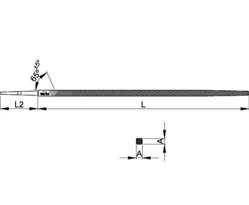 Ceta Form Triangular File 200mm 8 1/2 Cm Edge, Turkish Made, Model J58-20