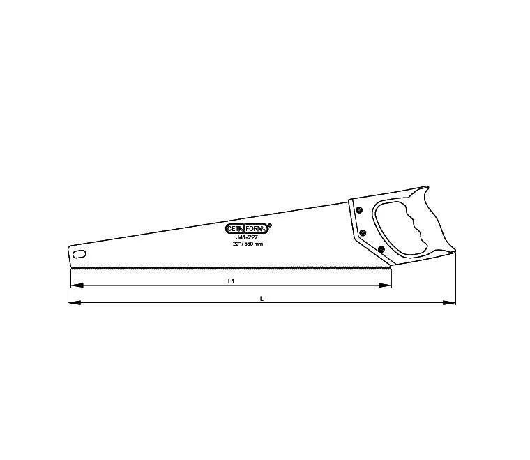 Ceta Form Hand Saw For Wood 22", 550mm, Turkish Made, Model J41-227
