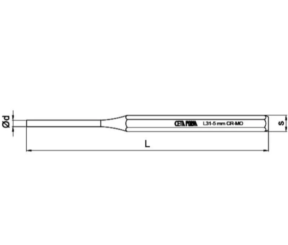 8mm Drift Punch – Ceta Form (Turkish) – L31-8