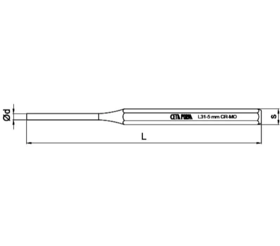3mm Parallel Pin Punch –  Ceta Form (Turkish) – L31-3