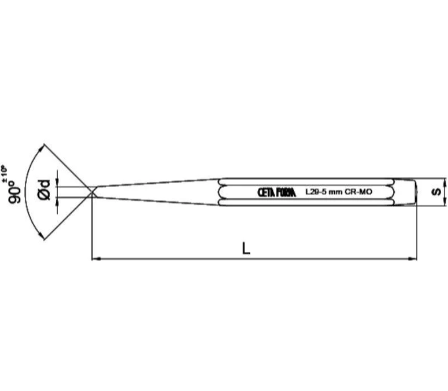 4mm Drift Punch – Ceta Form (Turkish) – L31-4
