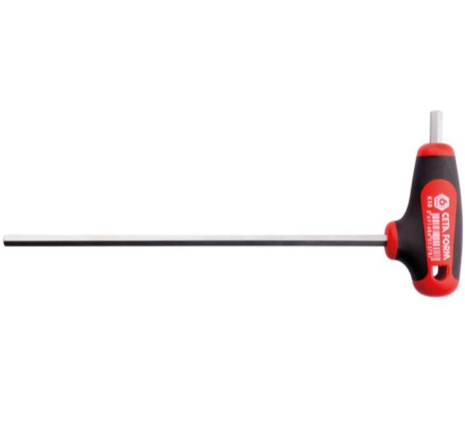 T-handle Hex Key Wrench 7 × 200 Mm, CETA FORM, Super Grip Handle, K10-070-200