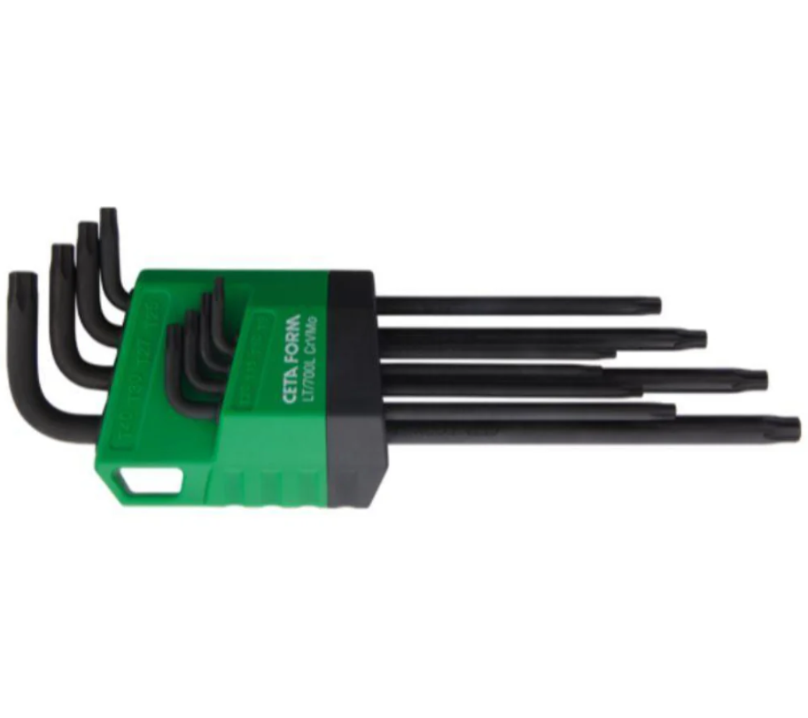 LT/700L Star (Torx) Hex Key Wrench Set, Size 9–40, CETA FORM, Turkish