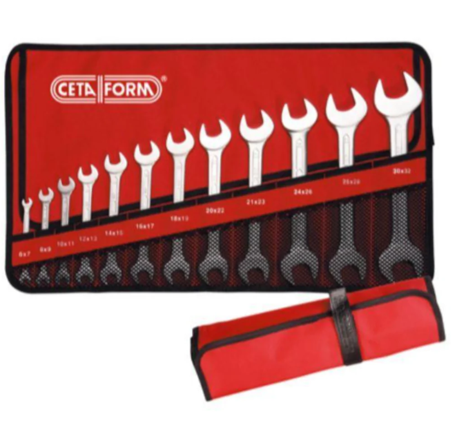 8-piece double open-end wrench set, CETA FORM, Turkish, B09-R08