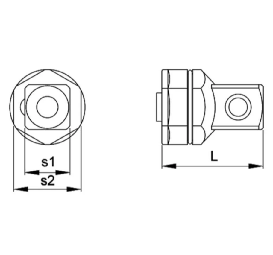 Ratchet Wrench Adapter, CETA FORM, Turkish, B05-12S