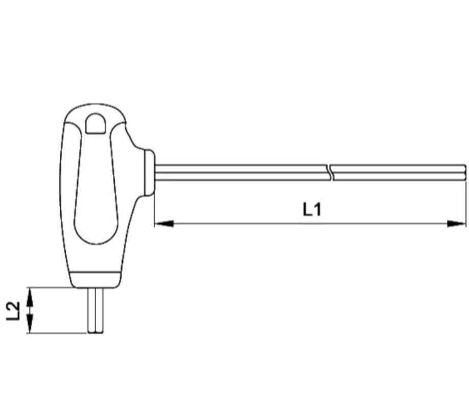 Ceta Form 8mm T-Handle Hex Key – K10-080-200 (Made In Turkey)