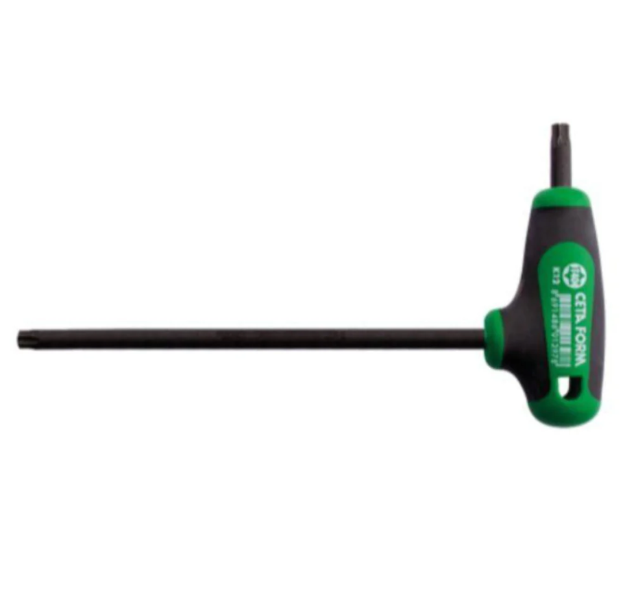 Ceta Form T27 X 150 Mm Serrated T-Handle Torx Key – Made In Turkey – K12-027-150