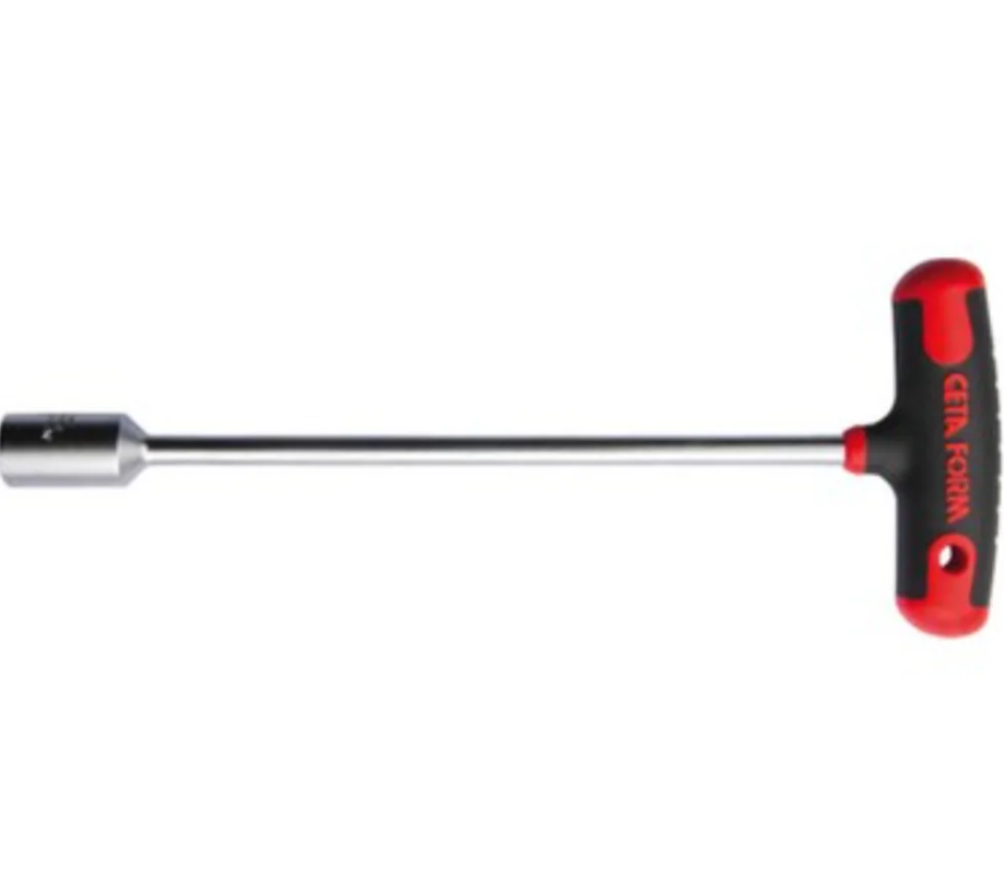 T-handle Hex Bit Driver With Red\*black Insulated Grip, 230 Mm Length, 11 Mm Hex Bit, Ceta Form, Turkish, K20-11