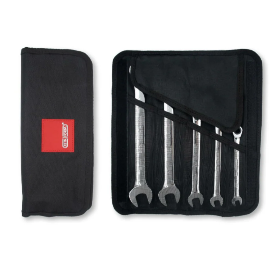 5-piece Ratcheting Combination Wrench Set, 8–19 Mm, Ceta Form, Turkish, B05-R05