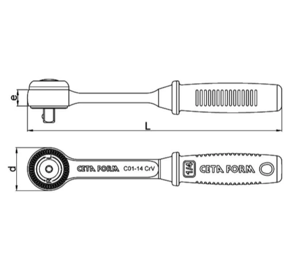 يد سيستم كيتافورم 1/4 عازل أسود C01-14
