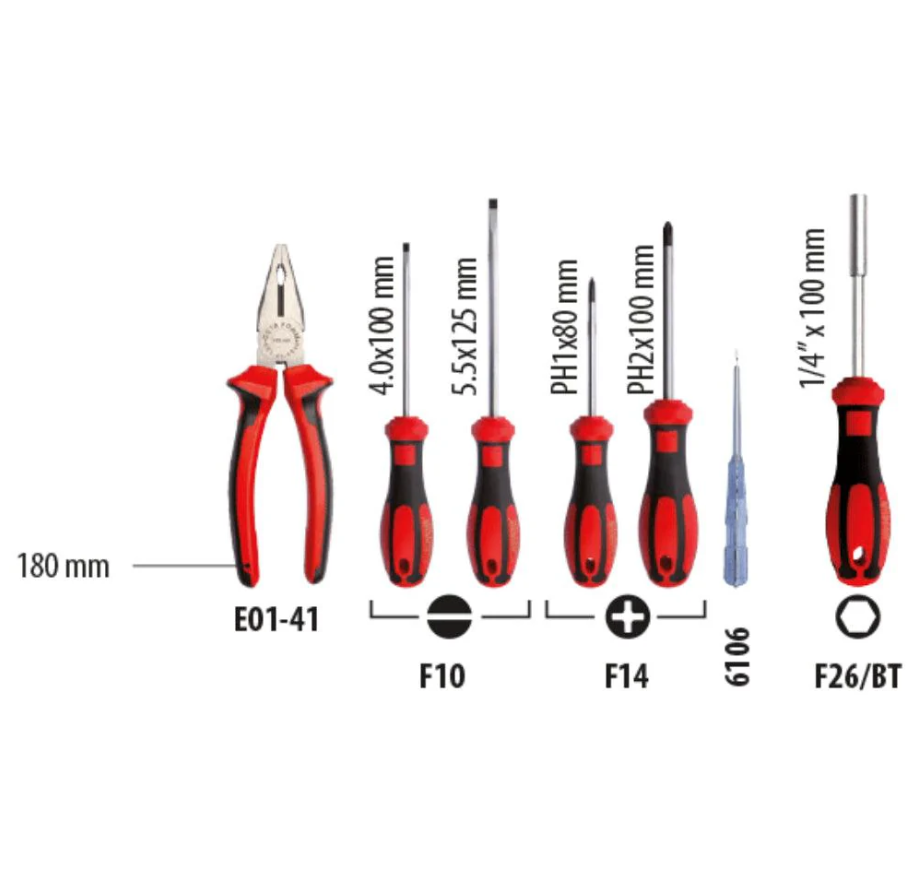 A Comprehensive 75-piece Tool Set Featuring Sockets, Wrenches, And Essential Tools, Model A50M-75PH2 By Ceta Form, Made In Turkey.