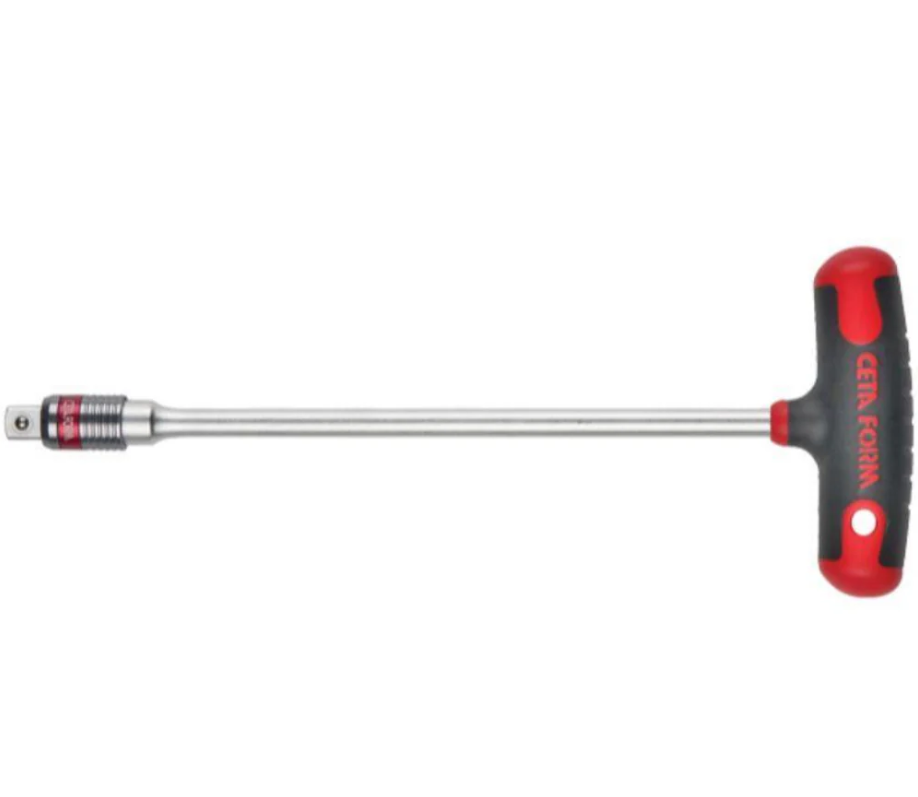 1/2" Super T-handle Socket Wrench, 220mm Length, Ceta Form, Made In Turkey — C21-60S