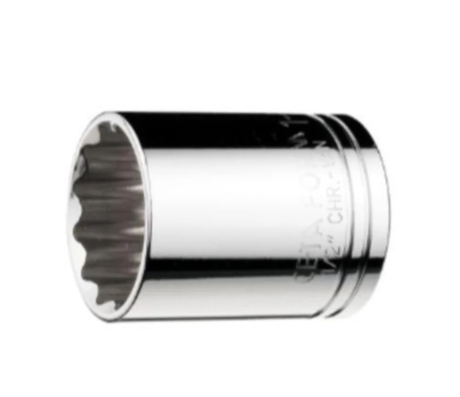C22A-B13 1/2" Serrated Socket, 38mm , Ceta Form, Made In Turkey